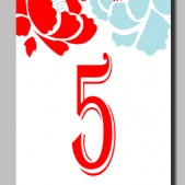 Printable Table Numbers by Mauve Binchely / Part of Maya Collection / Custom color and wording / DIY weddings