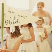 Here Comes The Bride Flag for your Ringbearer or Flowergirl