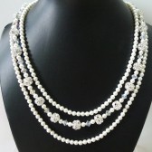 Swarovski Pearl and Rhinestone Necklace