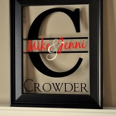 Family Name Sign Picture Frame