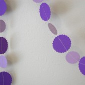 Purple Paper Garland