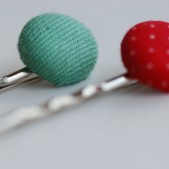 Vintage Fabric Hair Pins