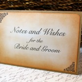 Vintage Inspired Notes and Wishes Sign 4x6