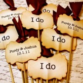 "I do" Cupcake Toppers
