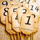 Table Number Skewers