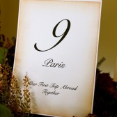 5x7 Table Number Card