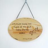 Emily Bronte love quote sign