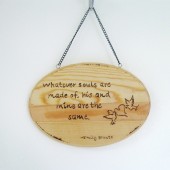 Emily Bronte love quote sign