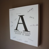 Guest Signature Canvas Wall Hanging