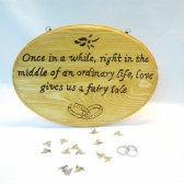 Wood burned Fairy Tale Sign