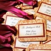 Vintage Inspired Damask Escort Cards