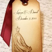 Vintage Inspired Wedding Wish Tags / Escort Cards / Favor Tags