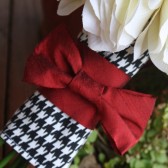 Houndstooth Bridal Bouquet Wrap