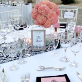 Dandy Damask Table Runner Rental