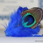 Musical Note Peacock Feather Comb