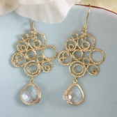 Gold Bubble Earrings
