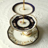 Cobalt blue navy cupcake stand
