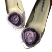 Chiffon Ombre Purple Shoe clips