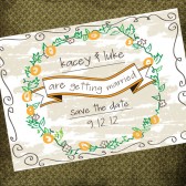 Rustic Doodle Save the Date