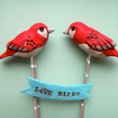 Red Winter Birds