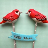 Red Winter Birds