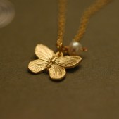 Butterfly Flower Girl Necklace