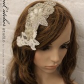 Lenna VIntage inspired hair fascinator, bridal head piece