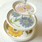 Midecentury mod cupcake stand
