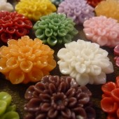 Pushpins Magnets Qty 6 - Shabby Chic Vintage Style Peony Flowers - Featured in Southern Living 