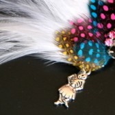 Pink Skull Hair Comb
