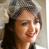 Birdcage Veil - Ivory Classic 9 inch Bridal Veil /Blusher by Mauve Binchely