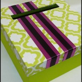 Lime Green Custom Card Box