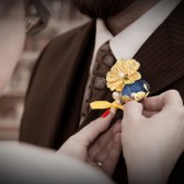 Custom Tinted Map and Atlas Boutonniere