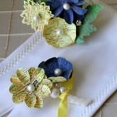 Custom Tinted Map and Atlas Boutonniere