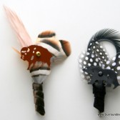 Bison and Bear Boutonniere