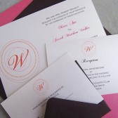 Classic Monogram Invitation Set
