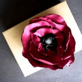 Poppy Flower Brooch Handmade