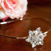 Vintage Rhinestone Silver Headband