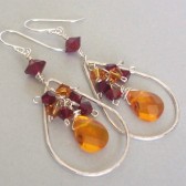 Impression Sunset Swarovski Crystal and Sterling Silver Chandelier Earrings