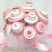 Pink and White Flower Girl Bouquet