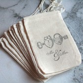 Muslin favor bags