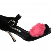 coral chiffon magnetic shoe clips