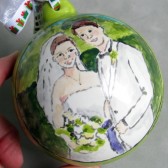wedding portrait ornament