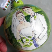 wedding portrait ornament