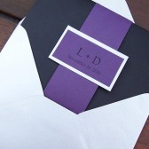 Divine Purple Pocketfold Invitation Set