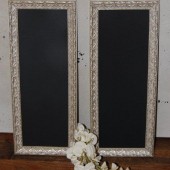 Chalkboard Frame - Silver - Wedding - Pair