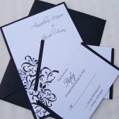 Looped Flourish Invitation Set