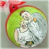 wedding portrait ornament