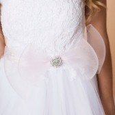 Geraldine - Pink Blush Horsehair bridal Sash, bridal Belt, Wedding Sash/Belt