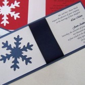Stylish Snow Flake Invitation Set